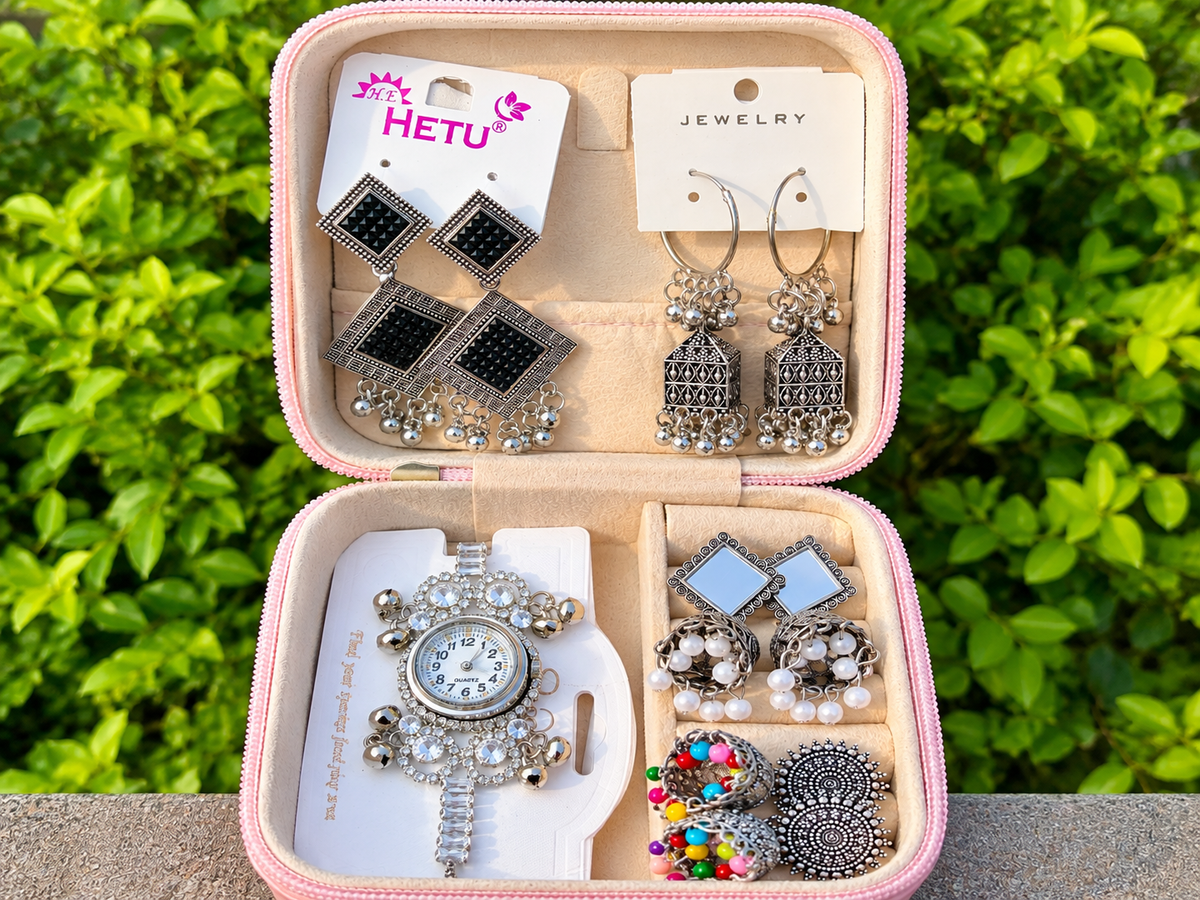 {Special} Jhumka & Kashmiri Watches Gift🖤