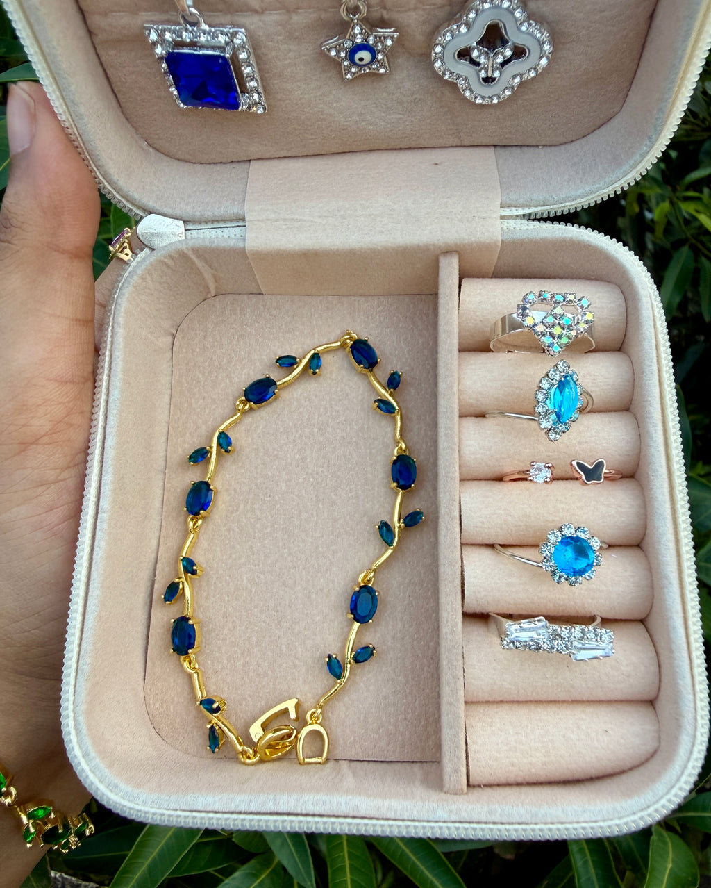 Blue Crystal Queen Jewellery Box🦋