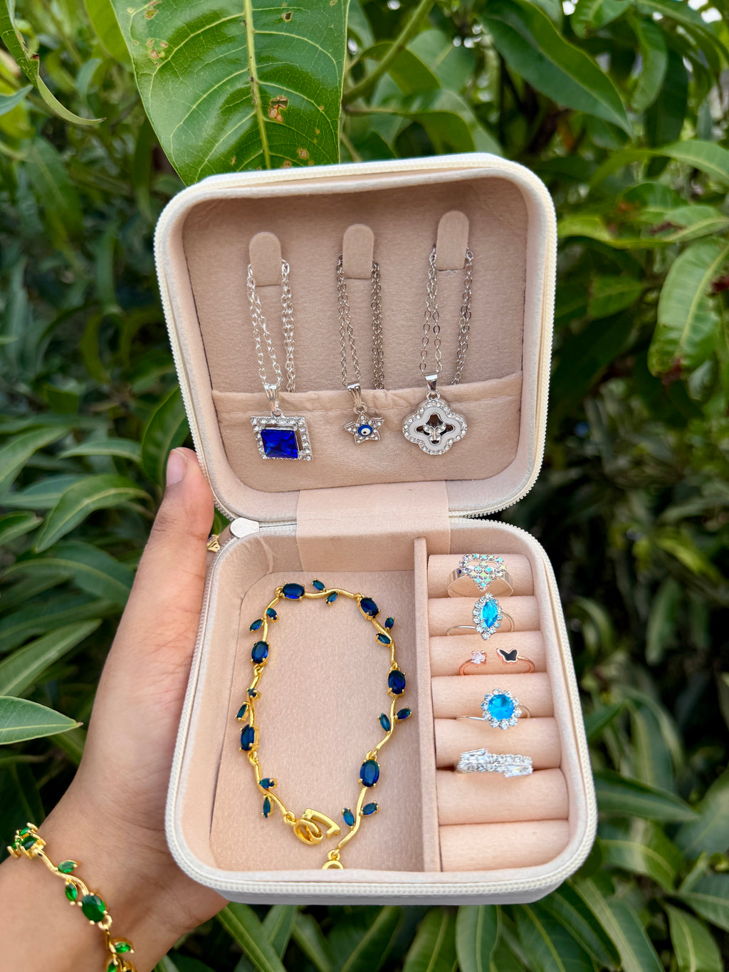 Blue Crystal Queen Jewellery Box🦋