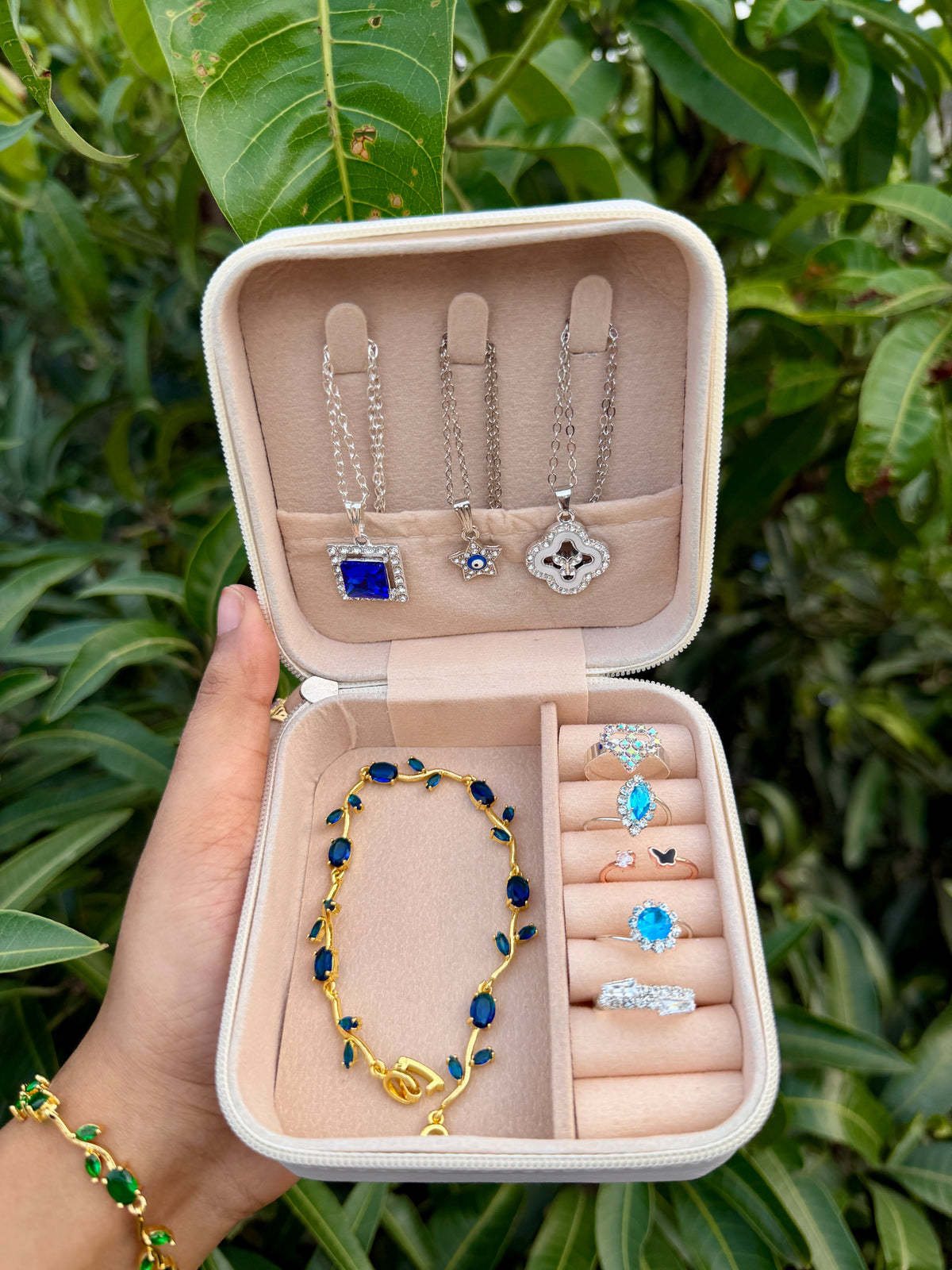 Blue Crystal Queen Jewellery Box🦋