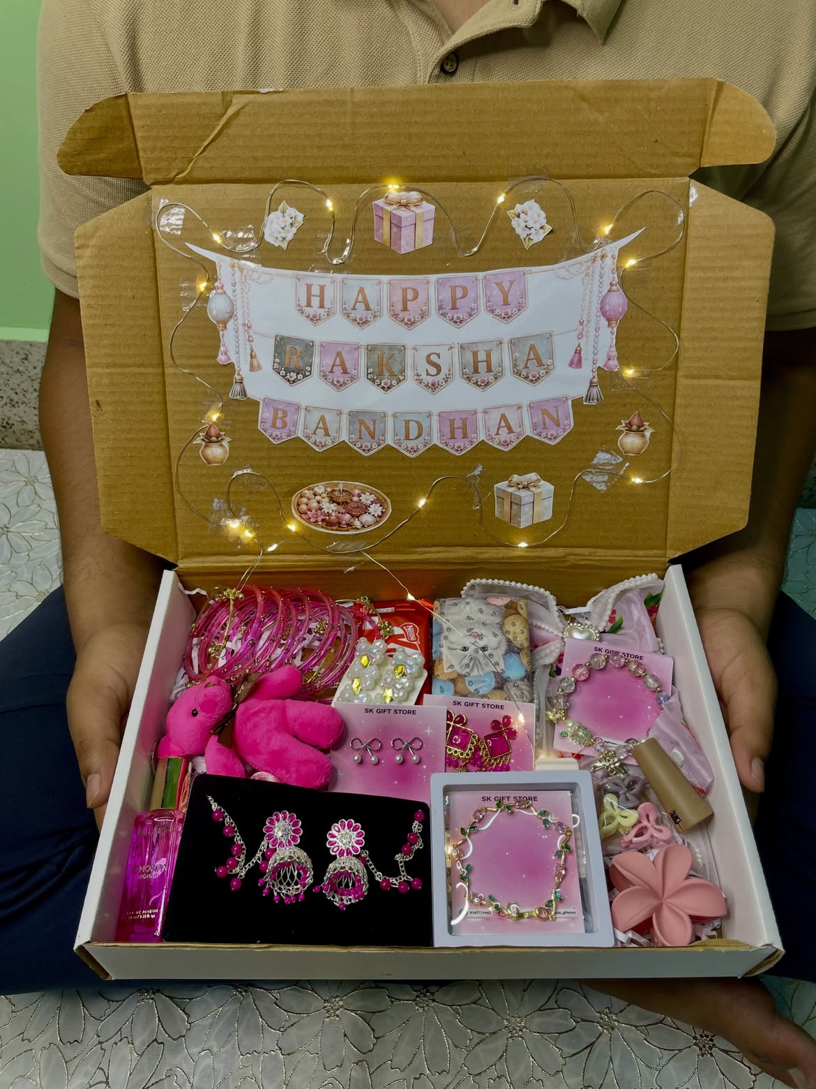 Raksha Bandhan Pink Hamper💖